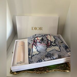 Dior around the world drawstring with Miss Dior Refillable Travel Spray